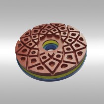 levigacoste resinoide diamantato pressato (prex) diametro 125/150 mm per costa piana marmo, granito, quarzo e agglomerati tutte le grane disponibili