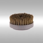 spazzola terzago in acciaio trefoli diametro 130-150 mm per anticatura marmo e granito