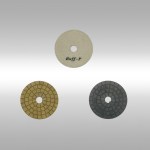 diacer diamantati da flessibile buff white e buff black diametro 115 mm attacco semirigido a velcro per-lucidare marmo granito ceramica vetro a secco